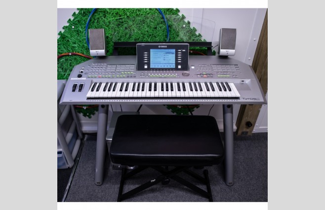 Yamaha Tyros 2 Keyboard With MS02 Speakers, Used (SN:GBRANX01016) - Image 1